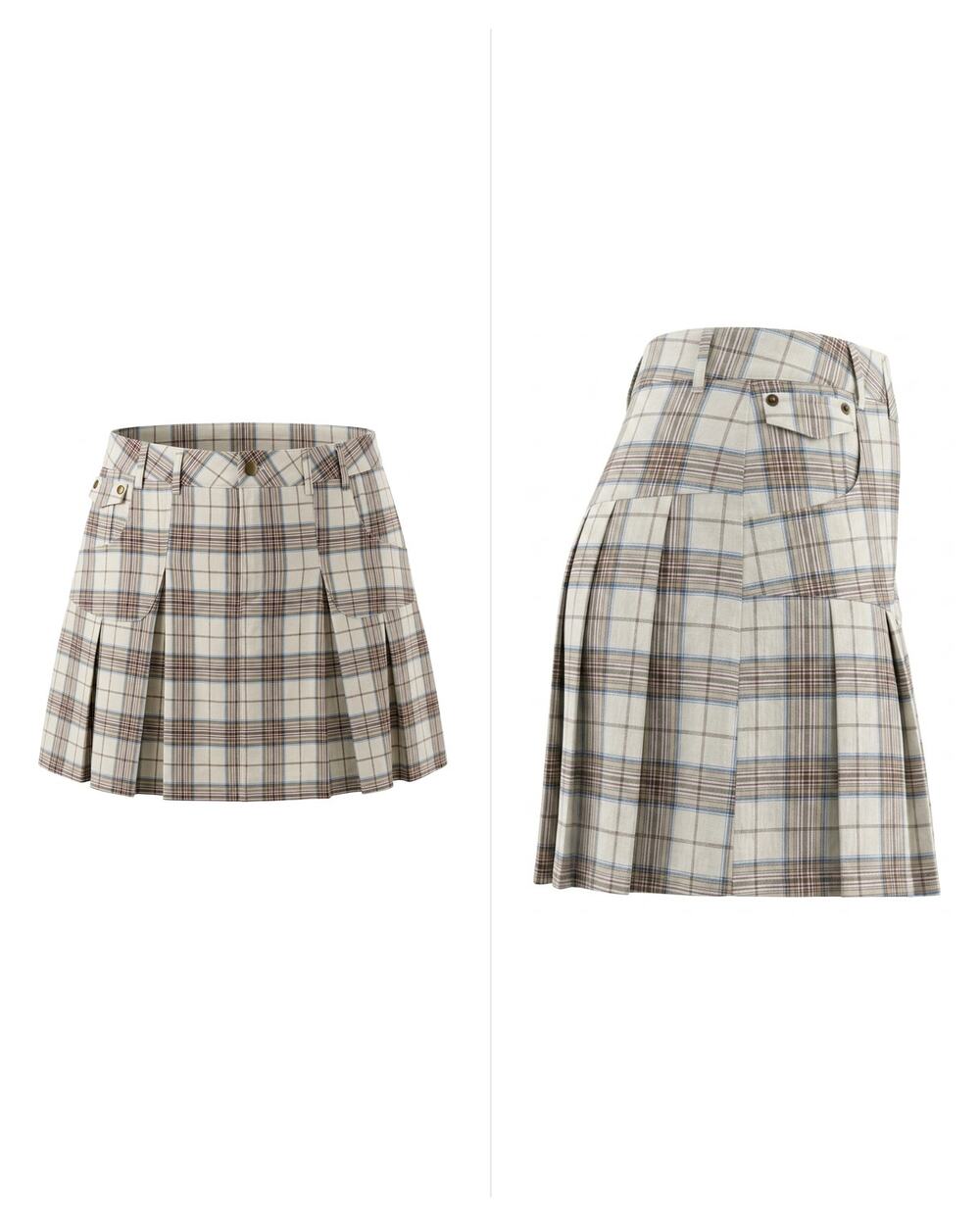 NWT Fashion Nova Understudy Pleated Linen Pleated Mini Skirt Women Size 2X